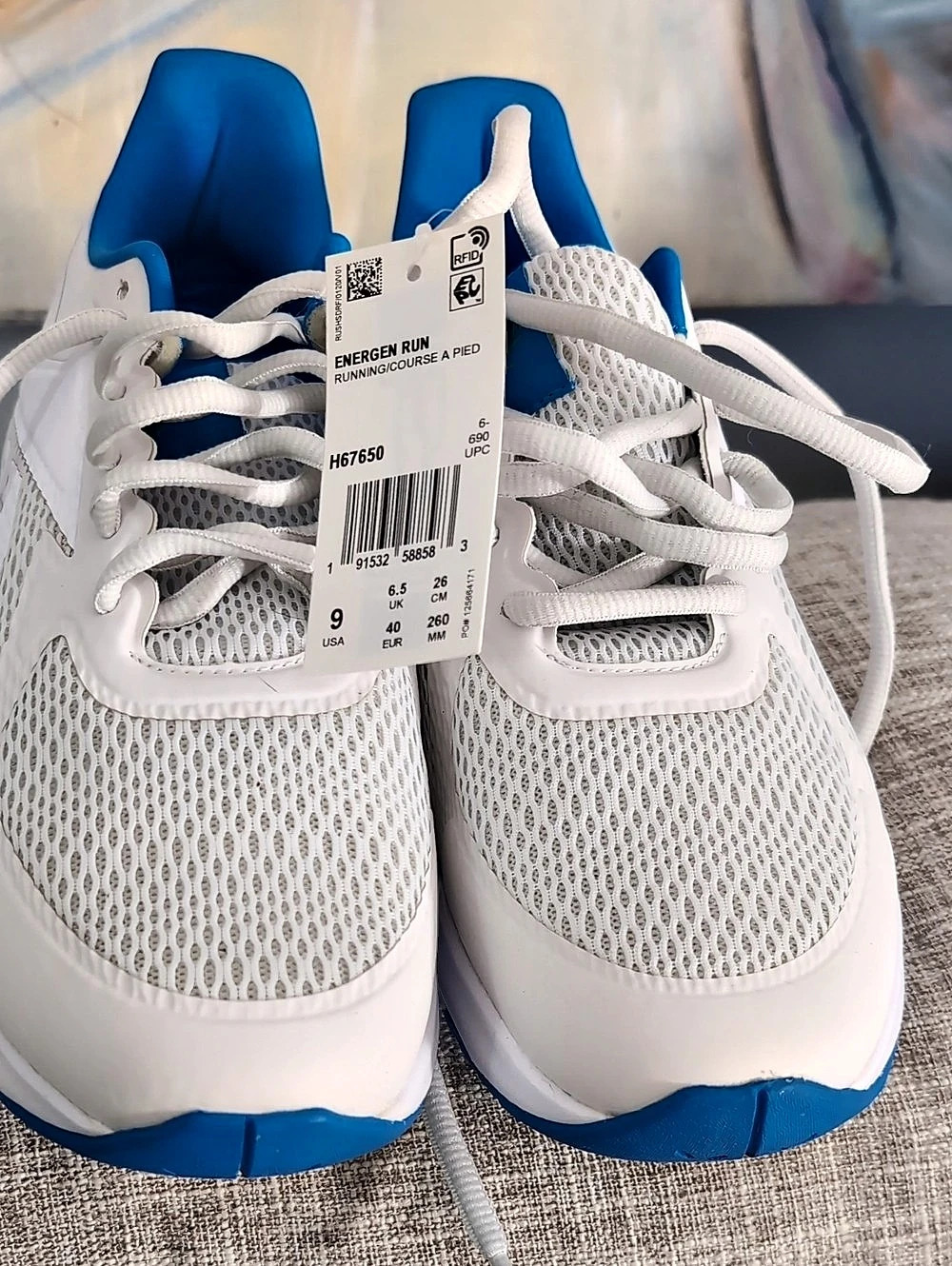Reebok Fuel Foam Athletic Shoes White & Blue US 9 NWT